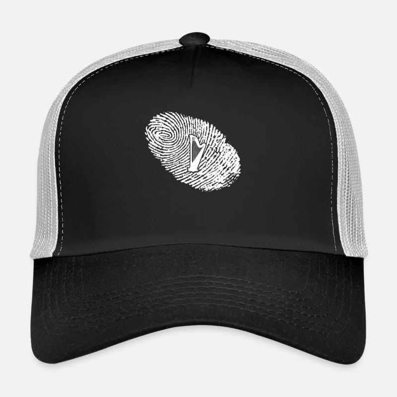 empreinte adn dns cadeau harpe harp Casquette trucker 