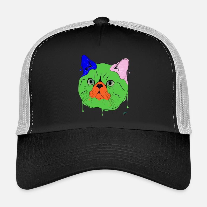 Exotisches Kurzhaar - Trucker Cap - Schwarz/Steingrau