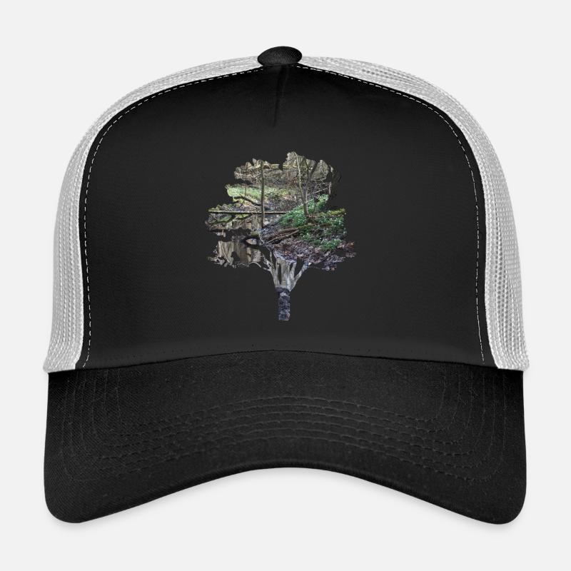 forêt - Casquette trucker  - noir/gris pierre