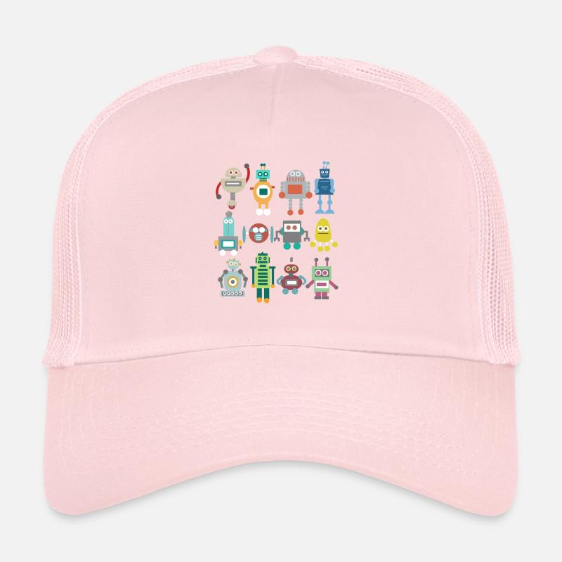 Nerd Roboter Retro lustig Geschenk Technik spielen Trucker Cap