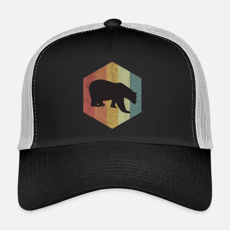 Bear brown bear bear polar bear polar bear gift - Trucker Cap - black/stone grey