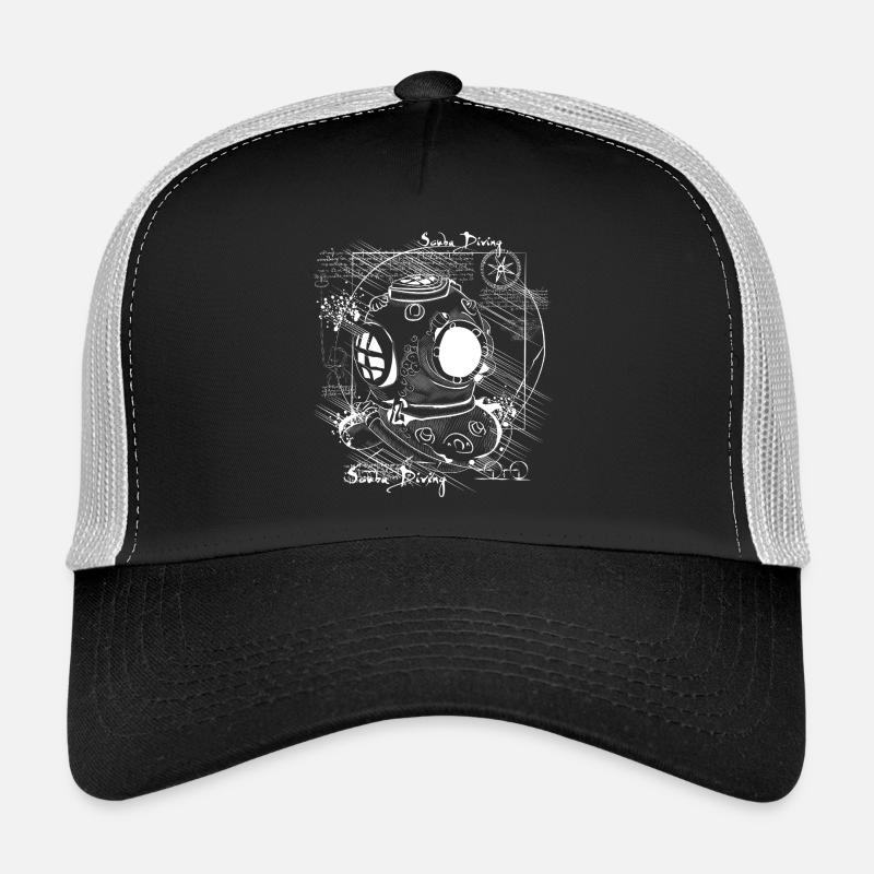 Casque de plongée croquis plongée rétro Da Vinci Casquette trucker 