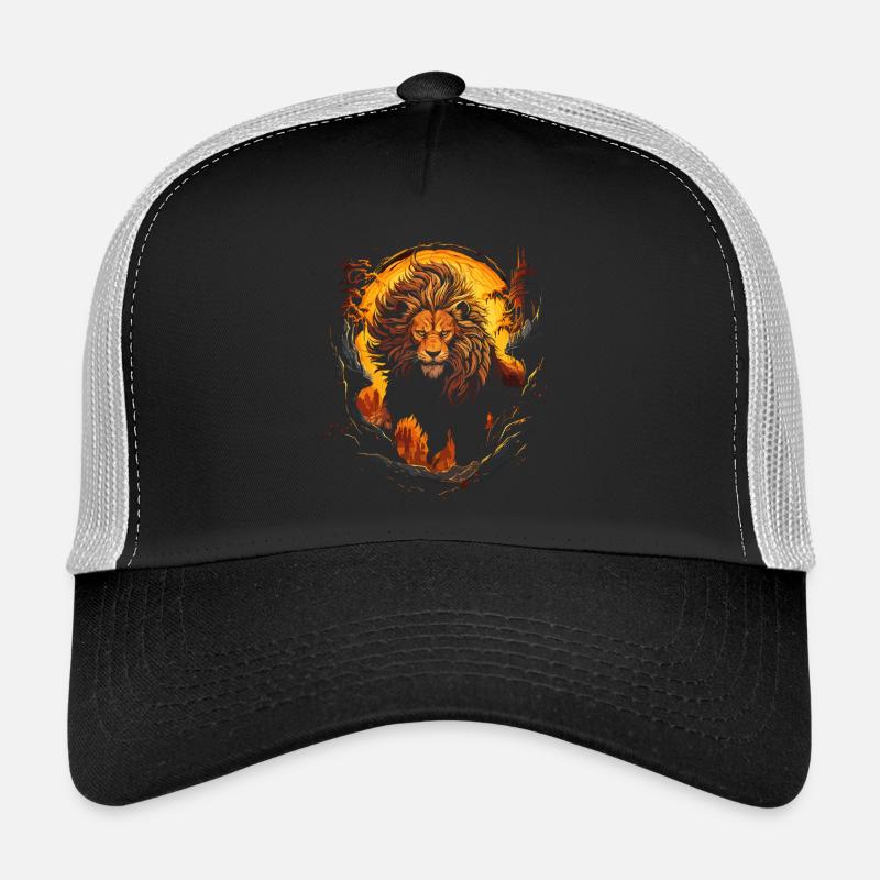 Löwe Löwenkopf Stark Wild Stolz Mutig Königlich Trucker Cap