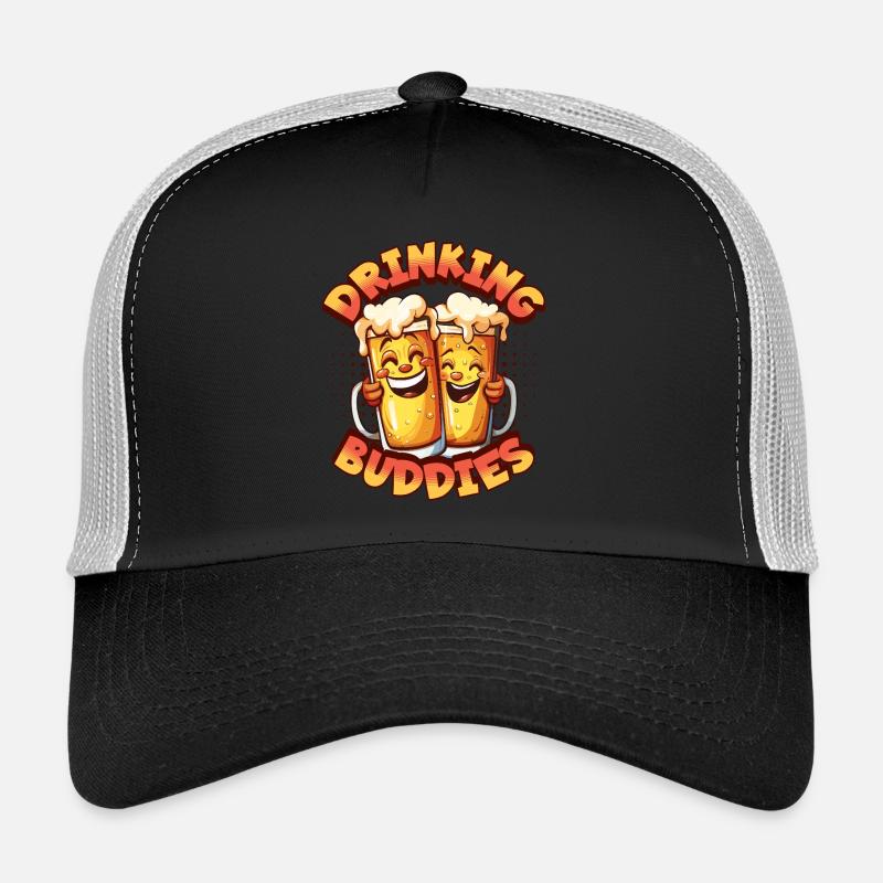 Beer Drinking Buddies Partnerlook Beer Mugs Funny Trucker Cap