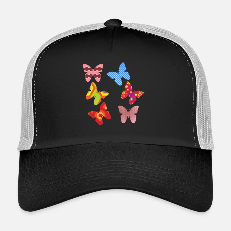 butterflies - Trucker Cap - black/stone grey