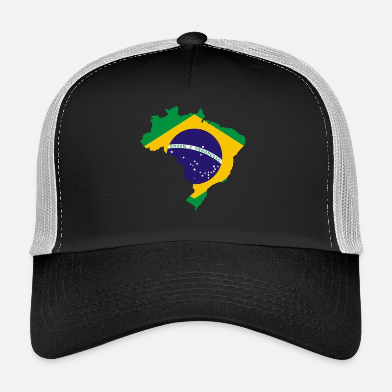 BRÉSIL - Casquette trucker  - noir/gris pierre