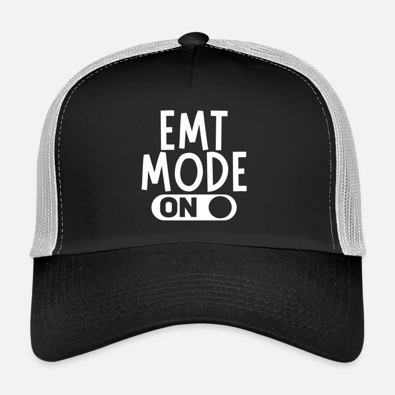 EMT Mode On - Trucker Cap - black/stone grey