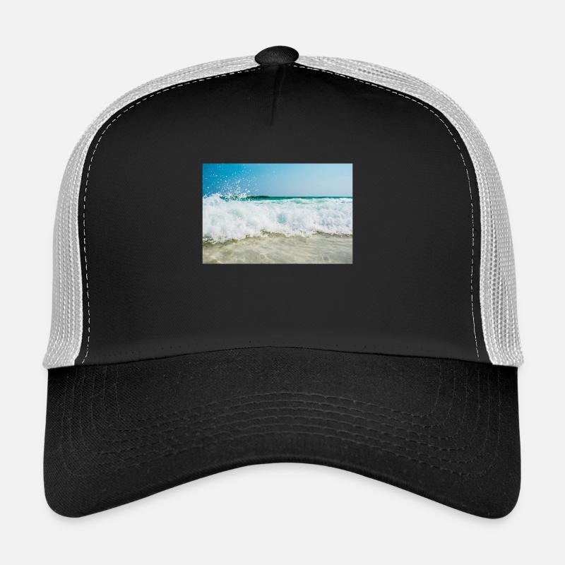 meer - Trucker Cap - Schwarz/Steingrau
