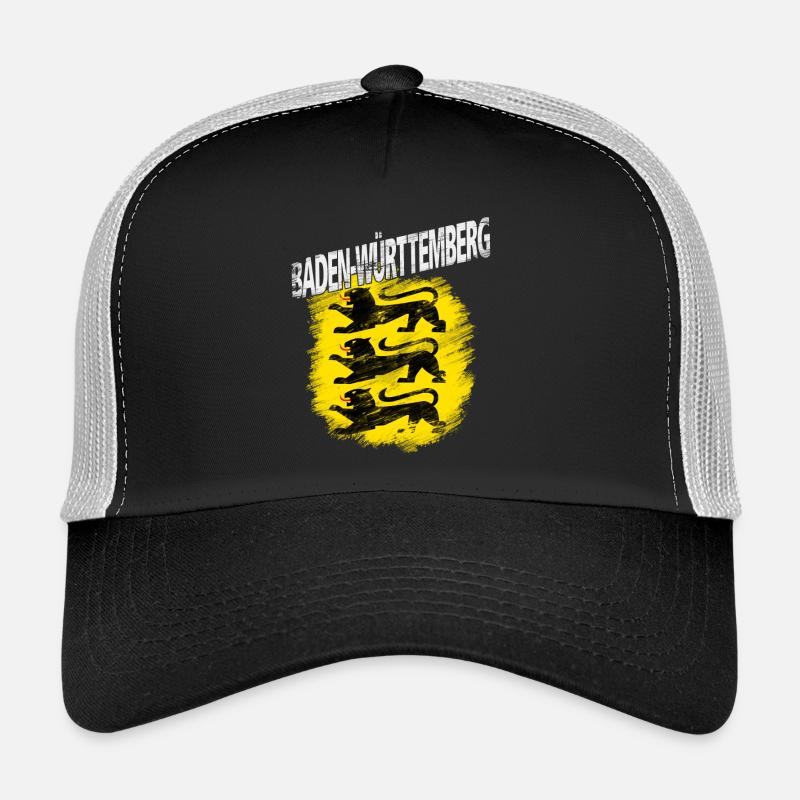 Baden-Württemberg - Trucker Cap - Schwarz/Steingrau