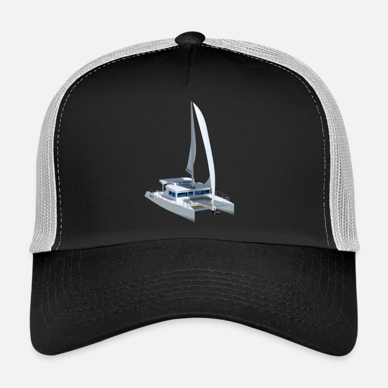 3D Katamaran - Trucker Cap - Schwarz/Steingrau