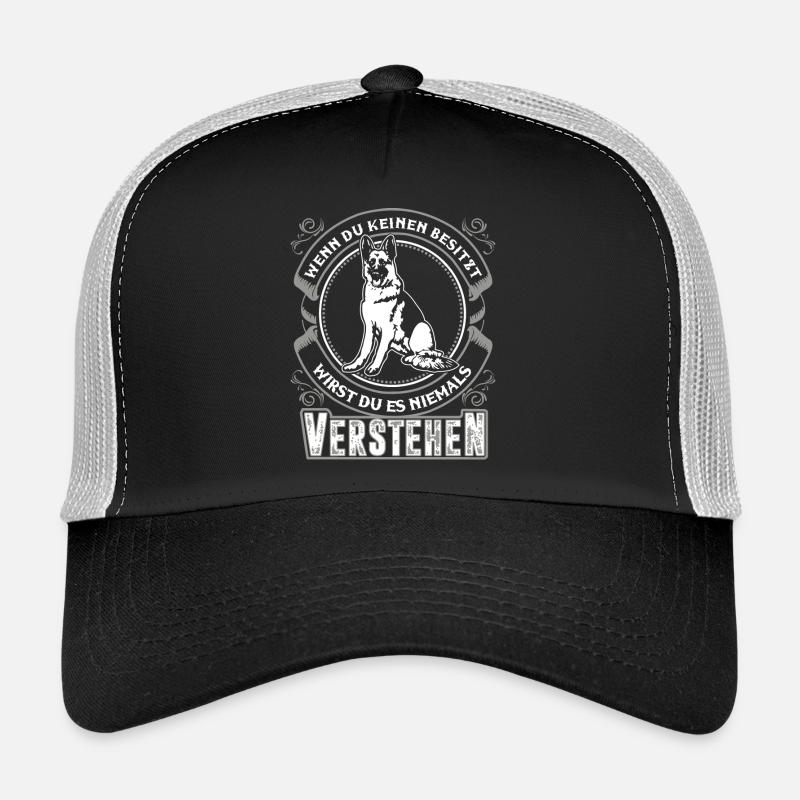 Deutscher Schäferhund - Trucker Cap - Schwarz/Steingrau