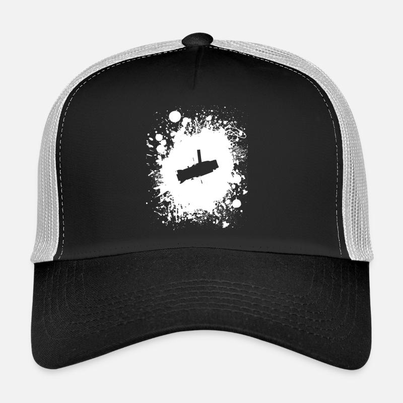 Electrician (black) - Trucker Cap - black/stone grey
