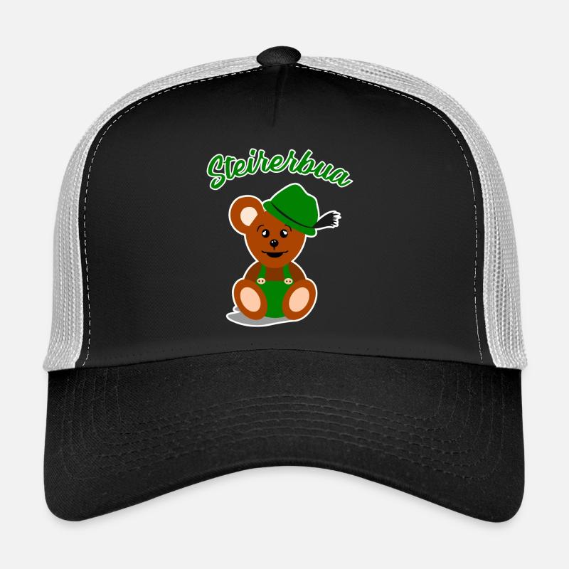 Steirerbua Steiermark Steirer Bua Kinder - Trucker Cap - Schwarz/Steingrau