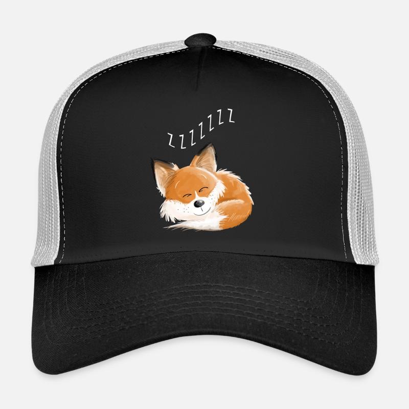 Fox endormi - rêve - rêves - renards Casquette trucker 