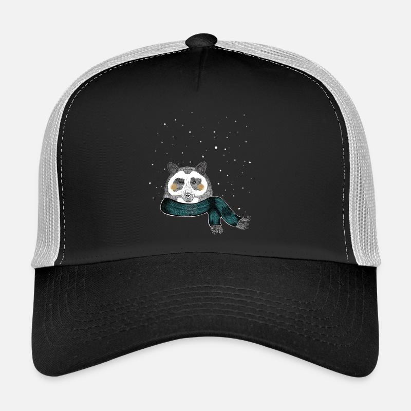 Winter Bär - Trucker Cap - Schwarz/Steingrau
