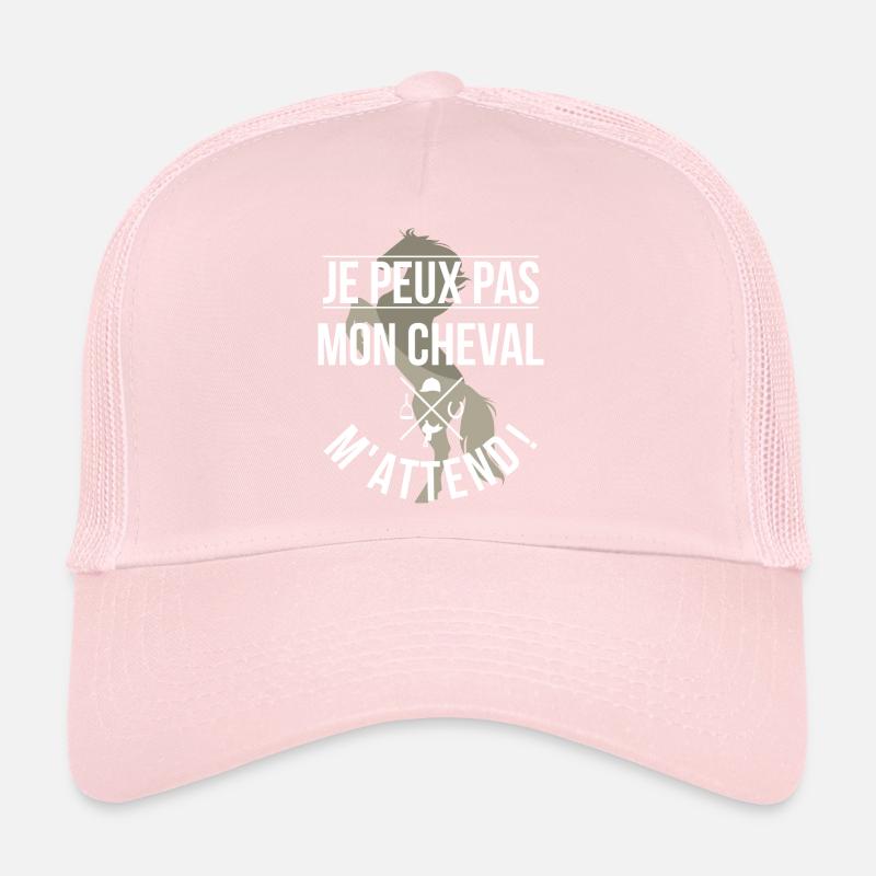 Mon cheval m'attend Casquette trucker 