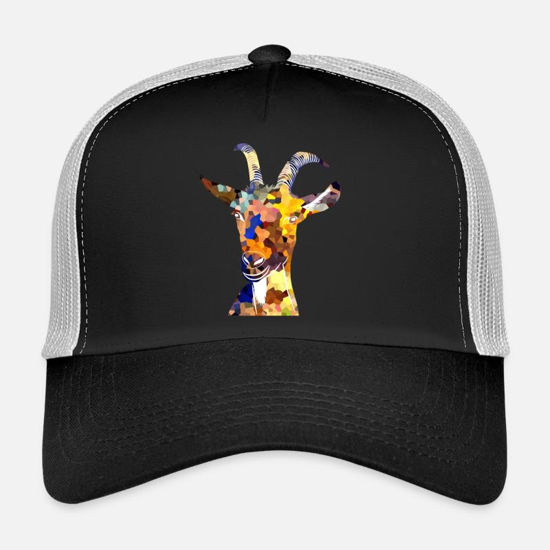 Die bunte Ziege ist da... - Trucker Cap - Schwarz/Steingrau