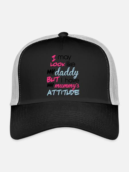 Kids - Trucker Cap - black/stone grey - Front