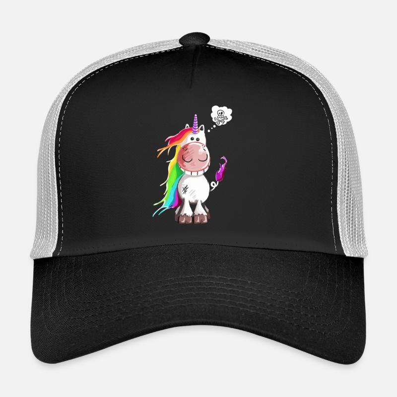 Einhorn grinst sich ein ab Trucker Cap