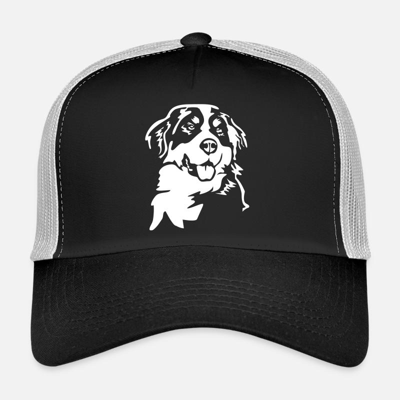 Berner Sennenhund Kopf "Black Edition" Trucker Cap
