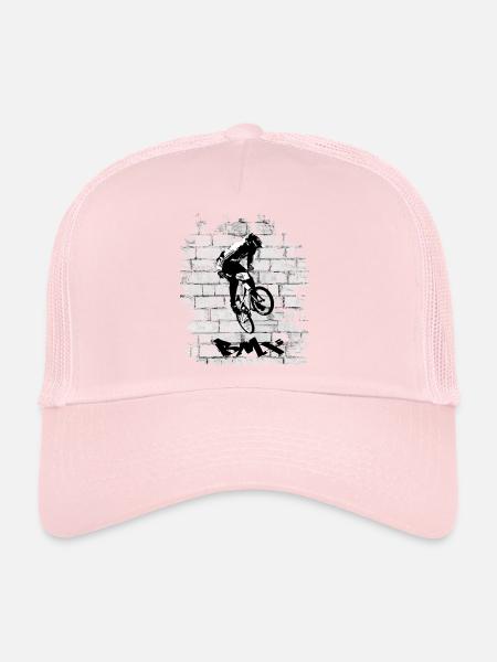 Vélo BMX - Casquette trucker  - rose pâle - Devant