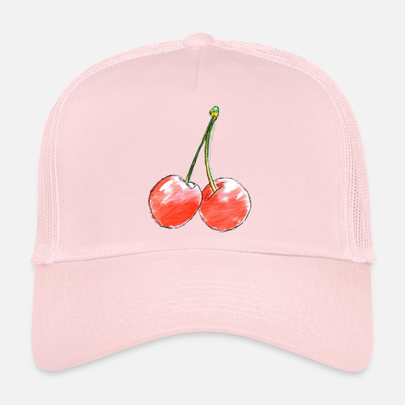Sketch des Deux Cerises Sucrées Casquette trucker 
