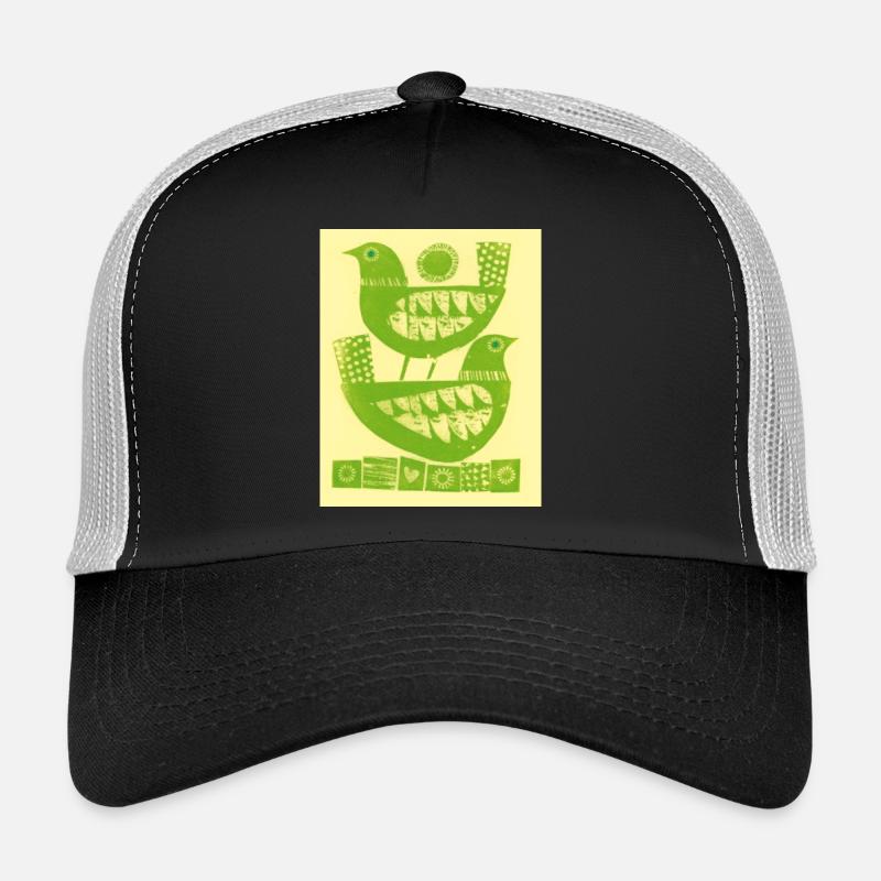 Colombe - Casquette trucker - noir/gris pierre