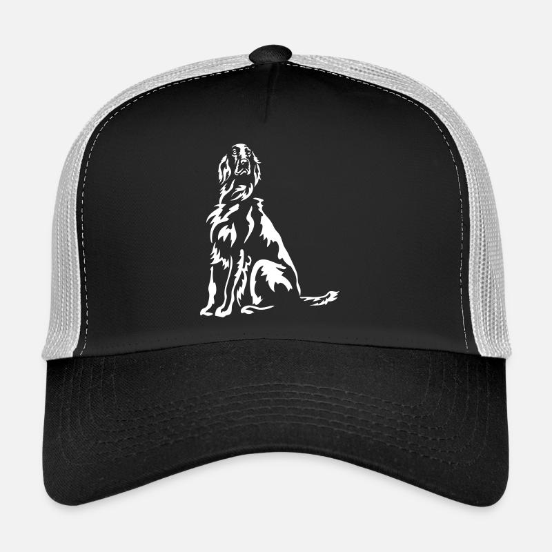 Irish Setter "Black Edition" - Trucker Cap - Schwarz/Steingrau