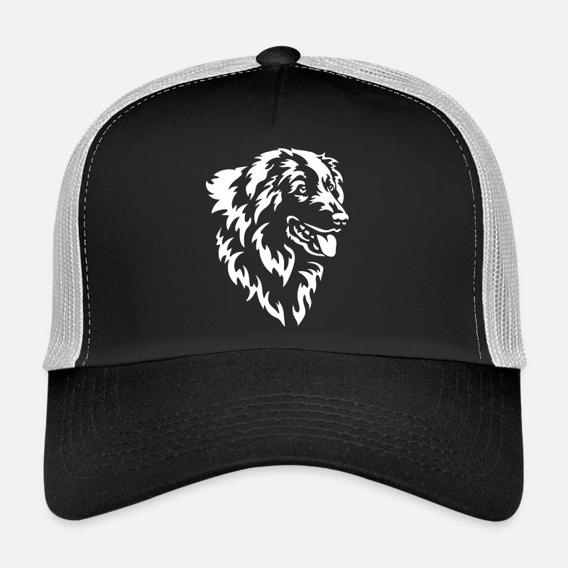 Pyrenäenberghund Kopf "Black Edition" Trucker Cap