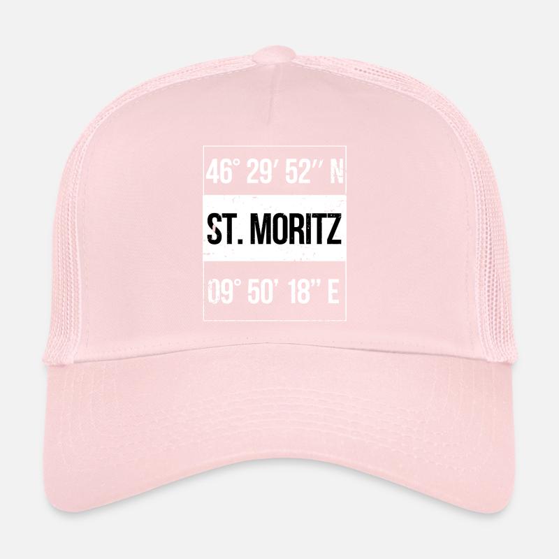 Coordonnées Sankt Moritz Suisse Casquette trucker 