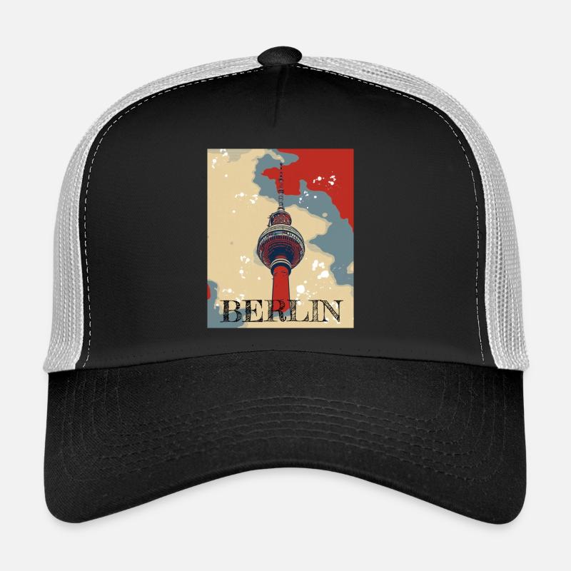 Fernsehturm Berlin The Place to be Trucker Cap