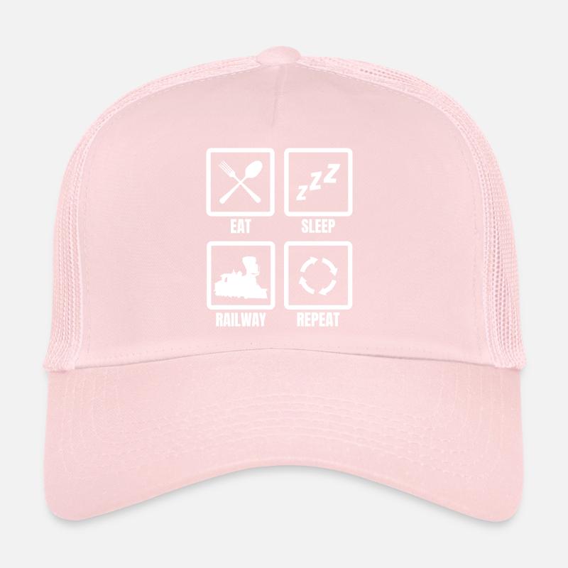 Manger Dormir Train Répéter Casquette trucker 