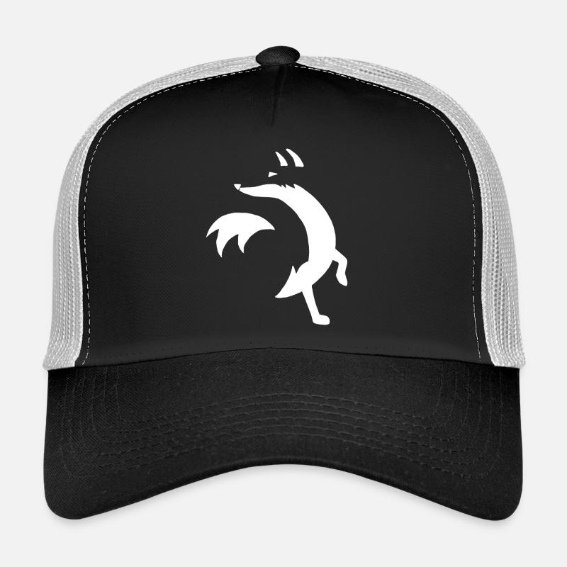 Sketch of the white fox Trucker Cap