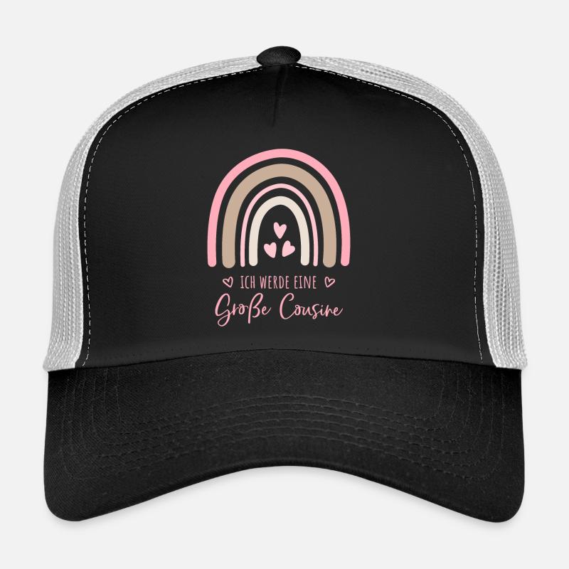 Ich werde eine große Cousine Boho Regenbogen Trucker Cap