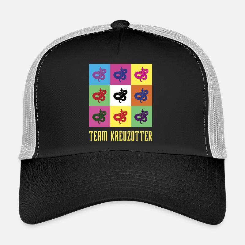 Team Kreuzotter - Trucker Cap - Schwarz/Steingrau