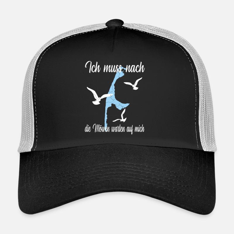Sylt Design mit Spruch - Trucker Cap - Schwarz/Steingrau