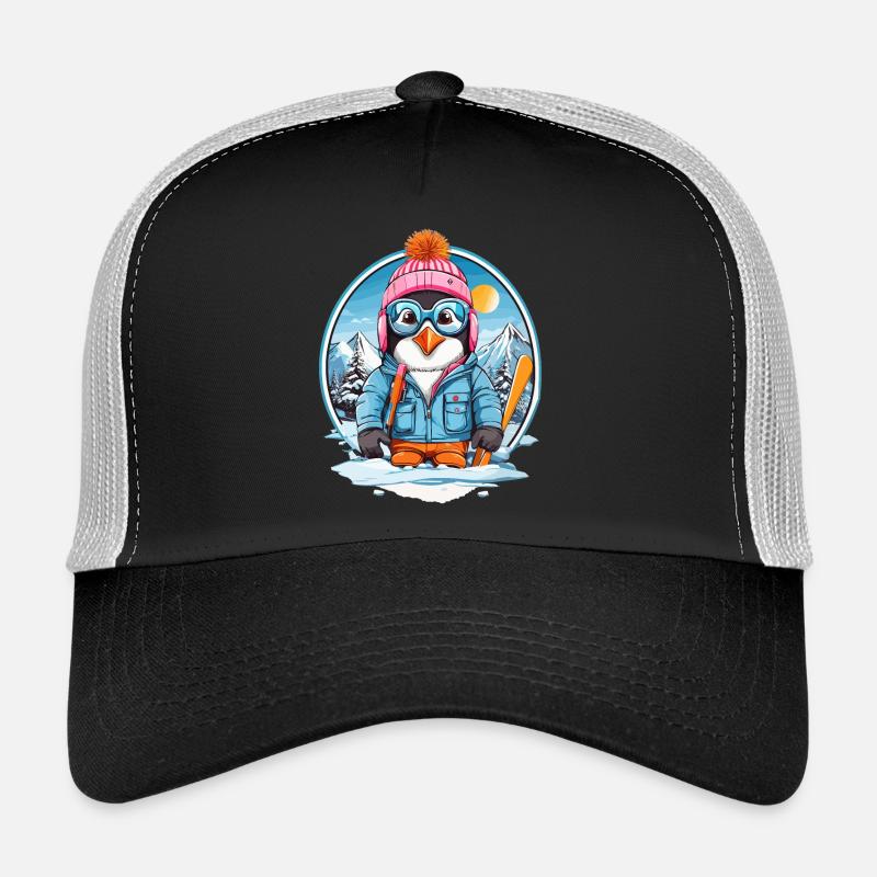 Süßer Pinguin - Trucker Cap - Schwarz/Steingrau