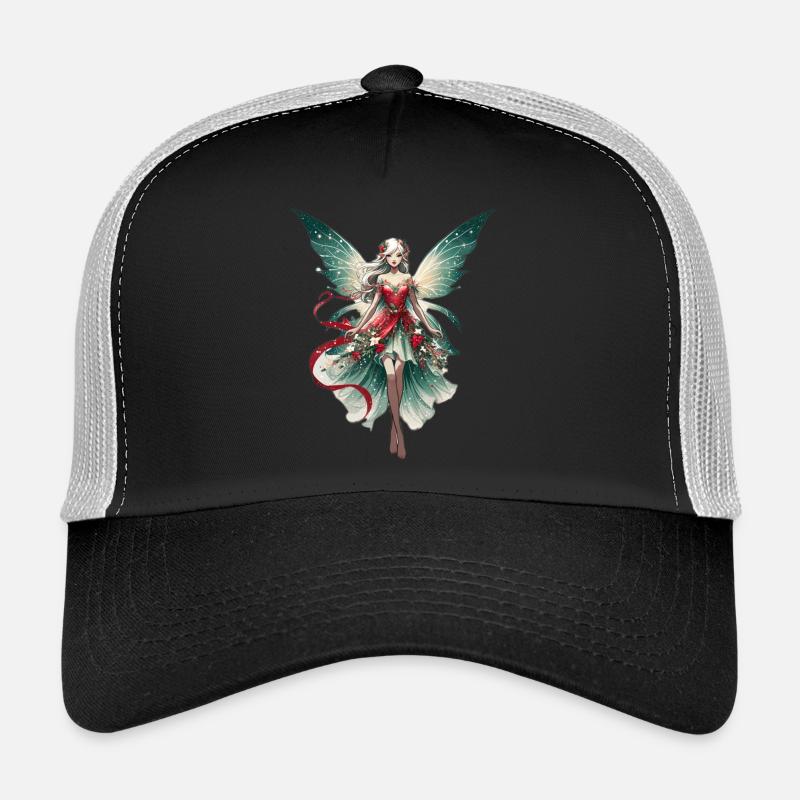 Noël - Fée - Casquette trucker  - noir/gris pierre