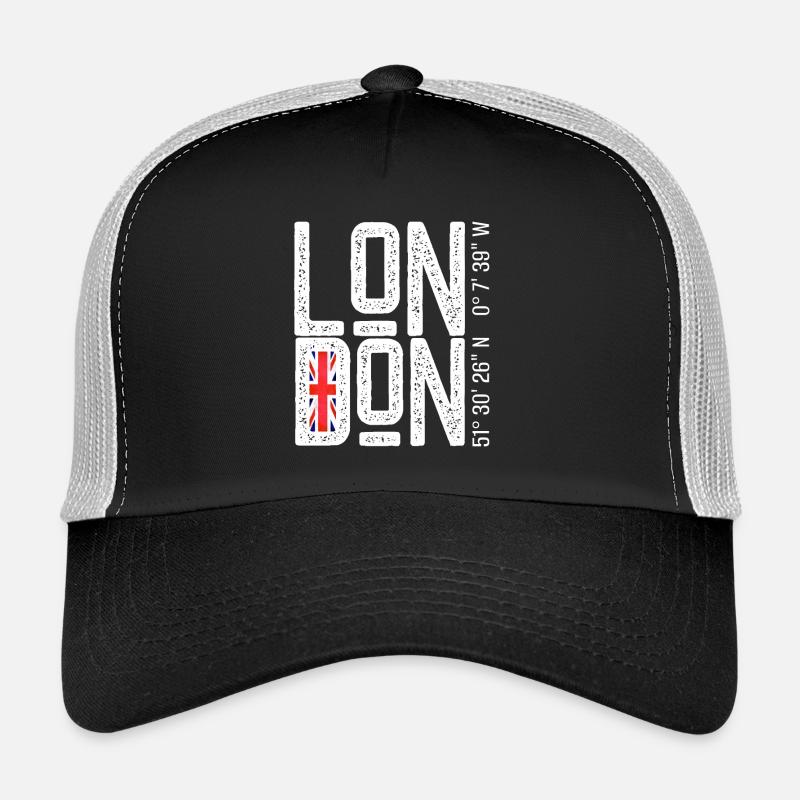 Drapeau de Londres Faute de frappe en difficulté Casquette trucker 