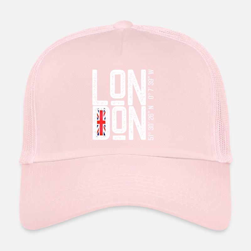 Drapeau de Londres Faute de frappe en difficulté Casquette trucker 