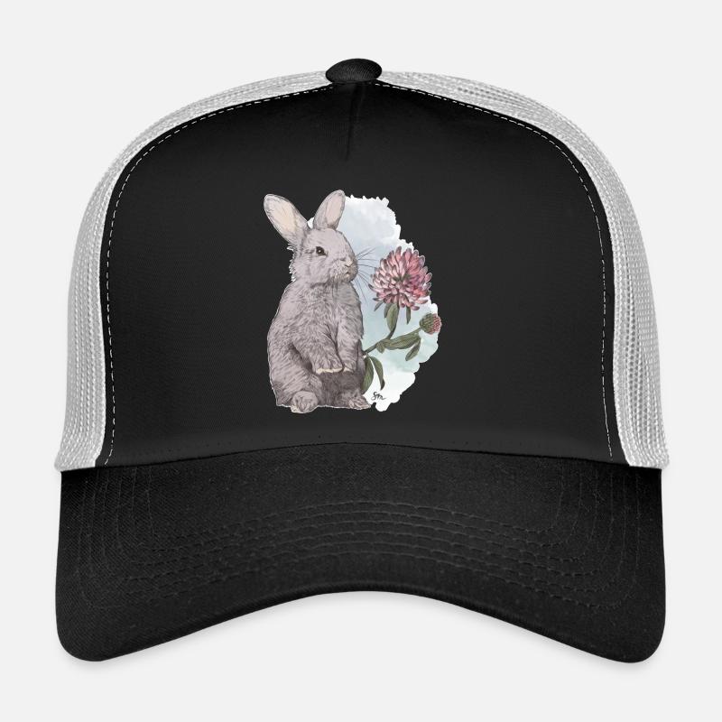 Veganuary 2024 Rabbit - Trucker Cap - black/stone grey
