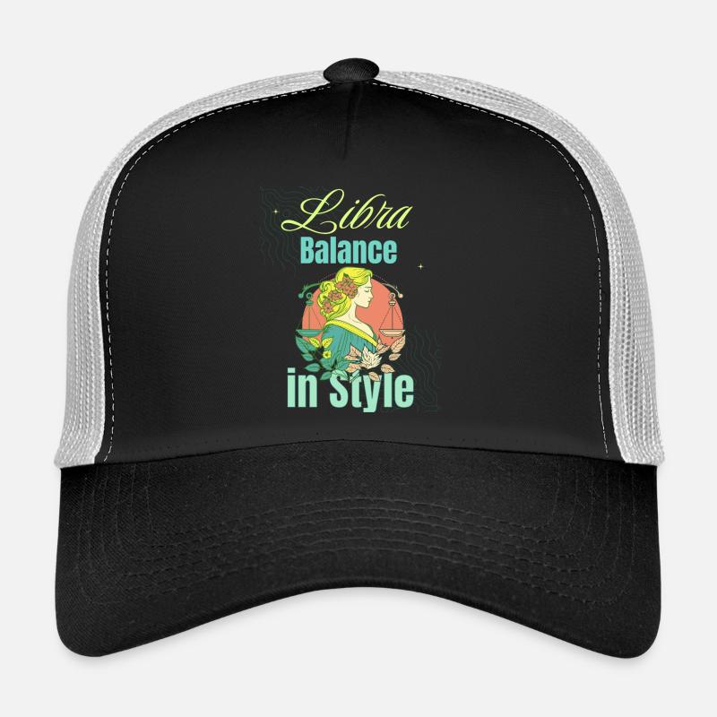 Zodiac Horoscope Astrology Constellations Libra Trucker Cap