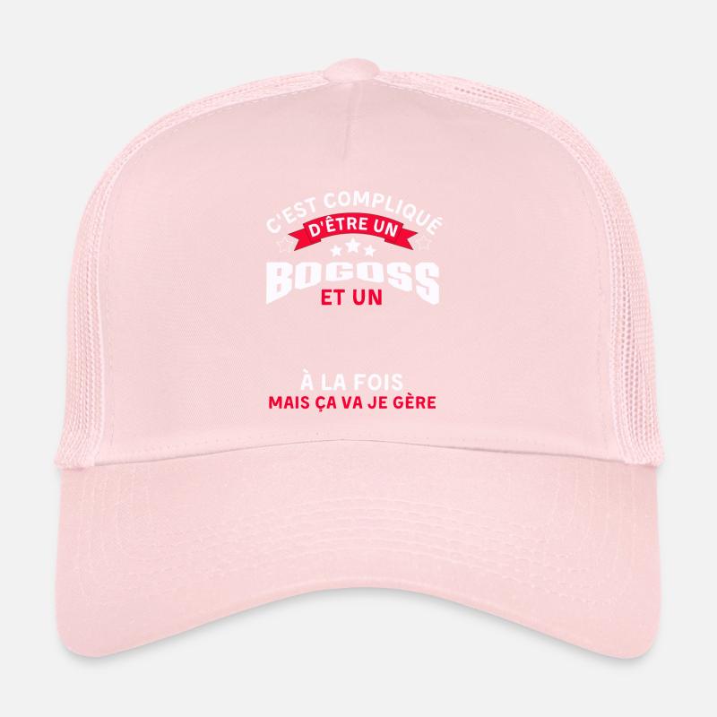 Pas facile d être un bogoss Casquette trucker 