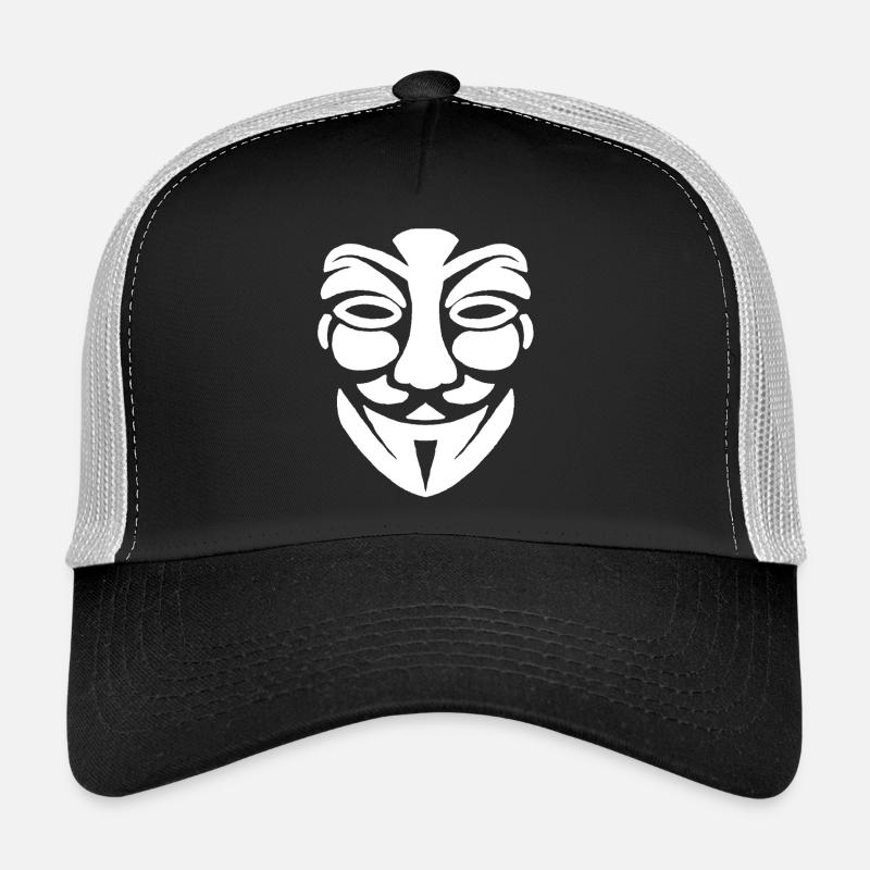 Visage anonyme Casquette trucker 