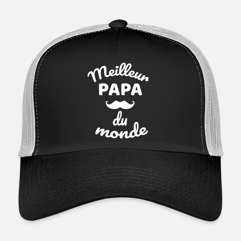 Authentic Overall Moustache Dad Design Trucker Cap