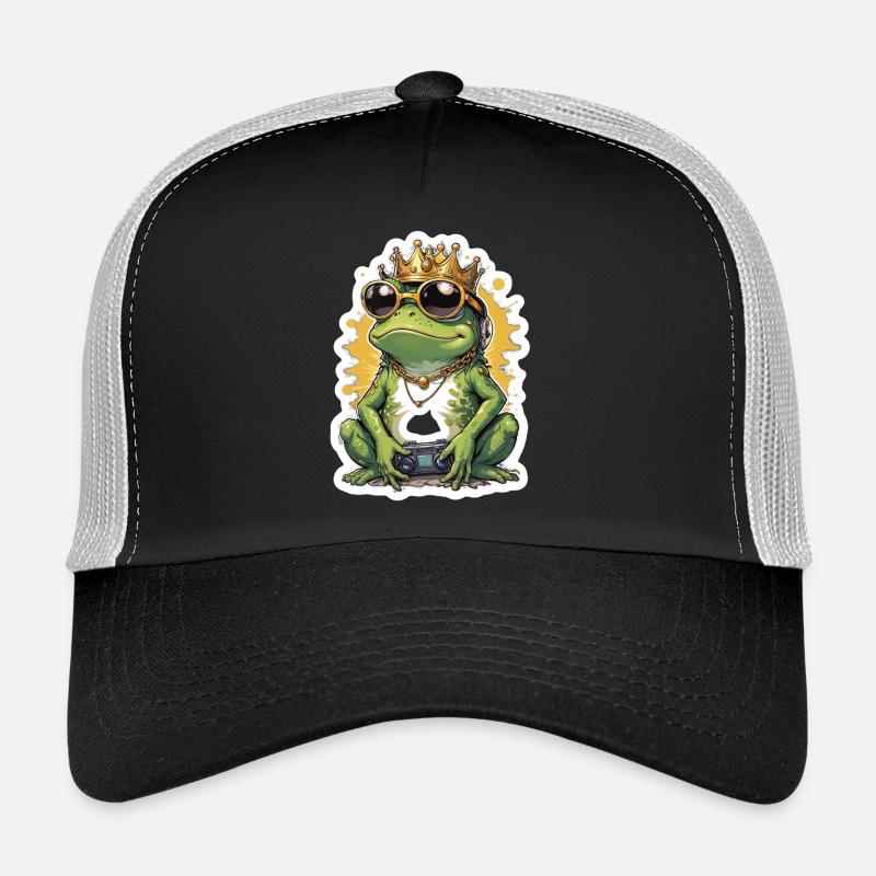 Retro Gamer Frog avec manette Jeux de console Casquette trucker 