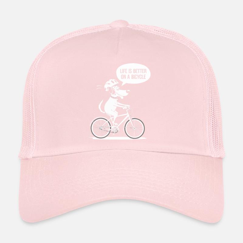 Bicycle Life Better Slogan Design Casquette trucker 