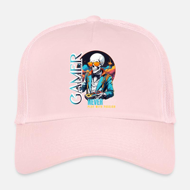 Le dicton des joueurs joue avec passion Casquette trucker 