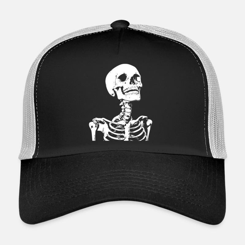 Skeleton Skull Gothic Trucker Cap