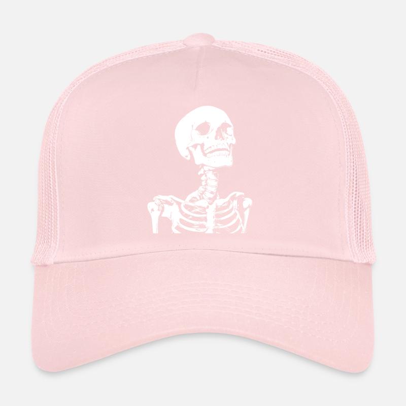 Squelette Crâne Gothique Casquette trucker 